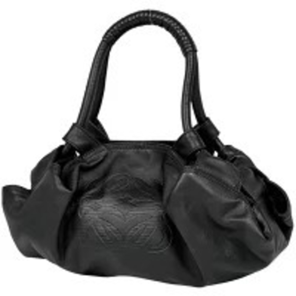 Loewe Nappa Aire Anagram Handbag Leather Black - Picture 1 of 7